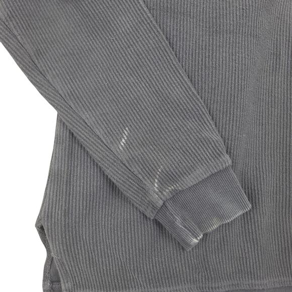 Chicka-d Men's MIT 1/4 Zip & Crewneck Sweatshirt Bundle Sz Small Gray & Cream - Picture 11 of 16